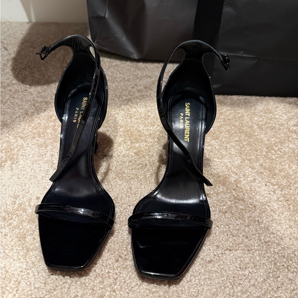 Saint Laurent Glossy Black Heels